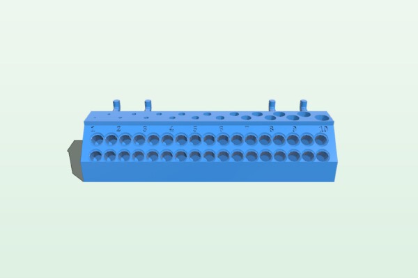Drill and Bit holder (metric) | 3d print model