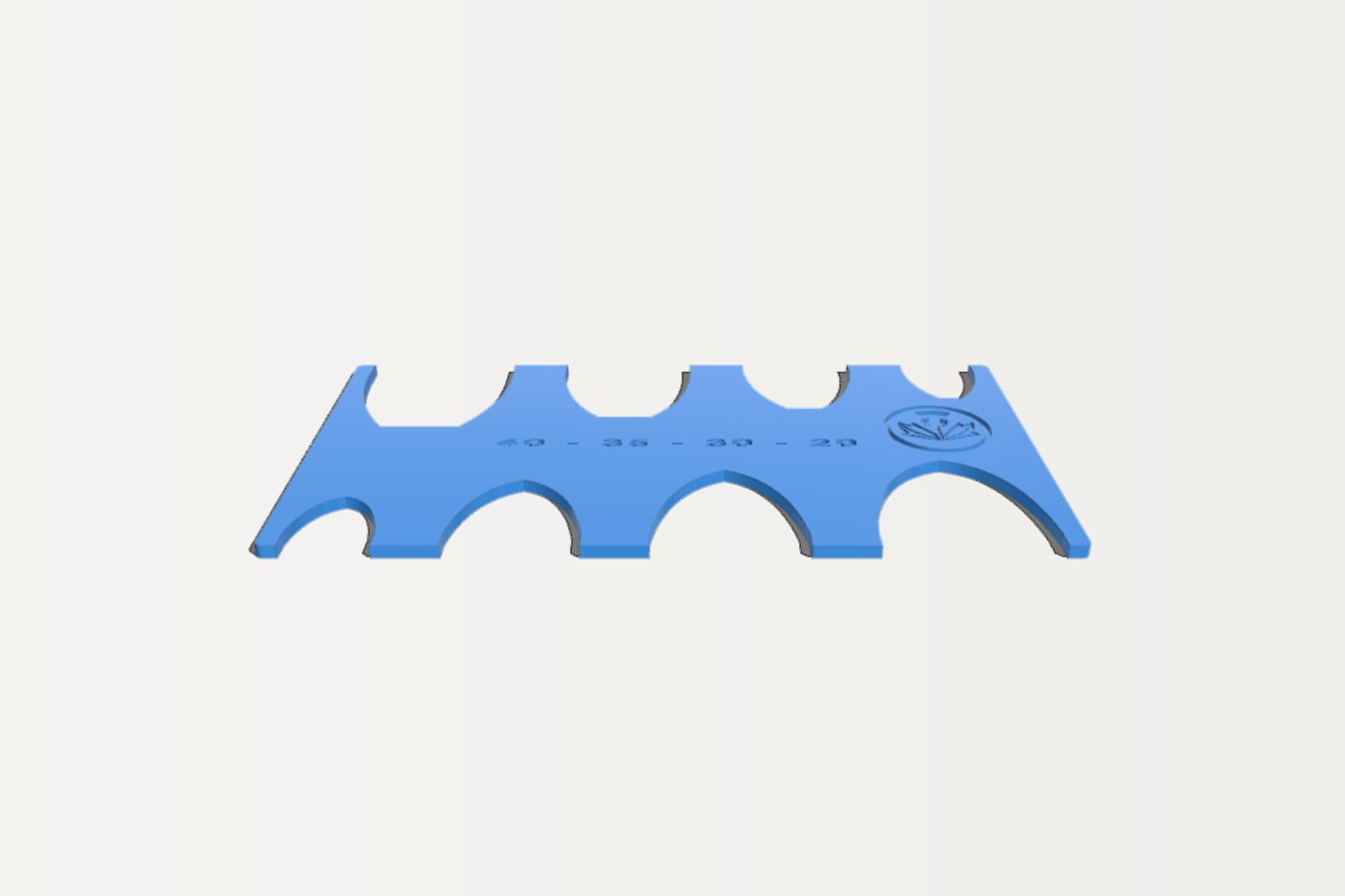 Leather belt cutting template
