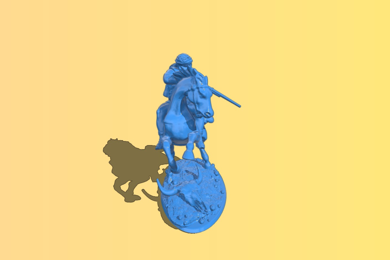 Apache Shooter on Horse
