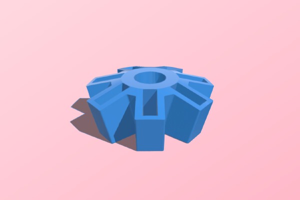 USB thing holder with center hole for magnet | 3d print model