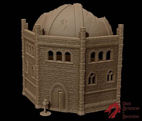 Mordheim Morr Temple Ruined | 3d print model