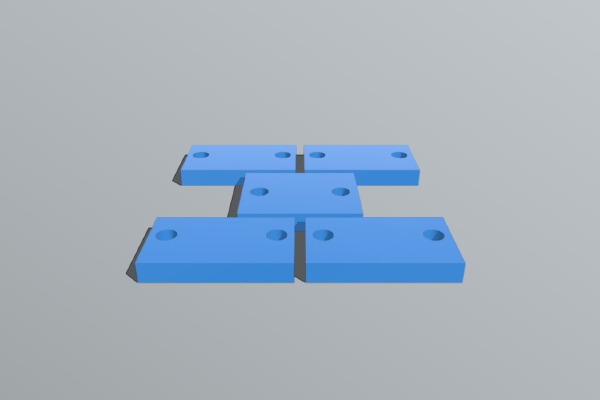 Bed risers for 1610 CNC | 3d print model