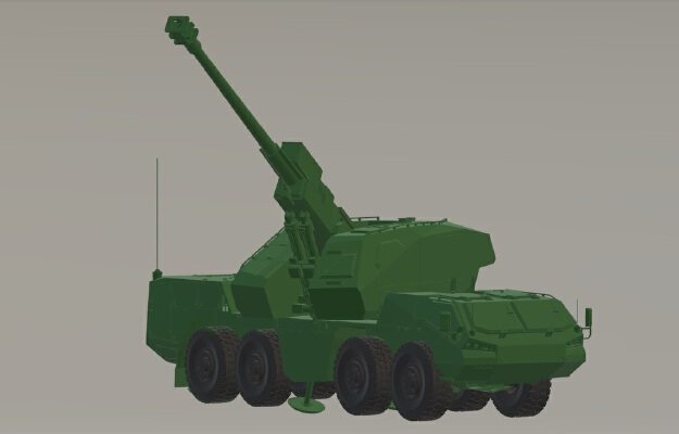 Dita 155mm  self-propelled gun-howitzer | 3d print model
