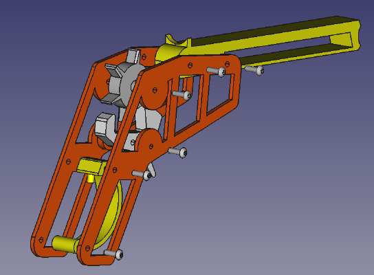 Rubber Band Gun (remix 217067) | 3d print model