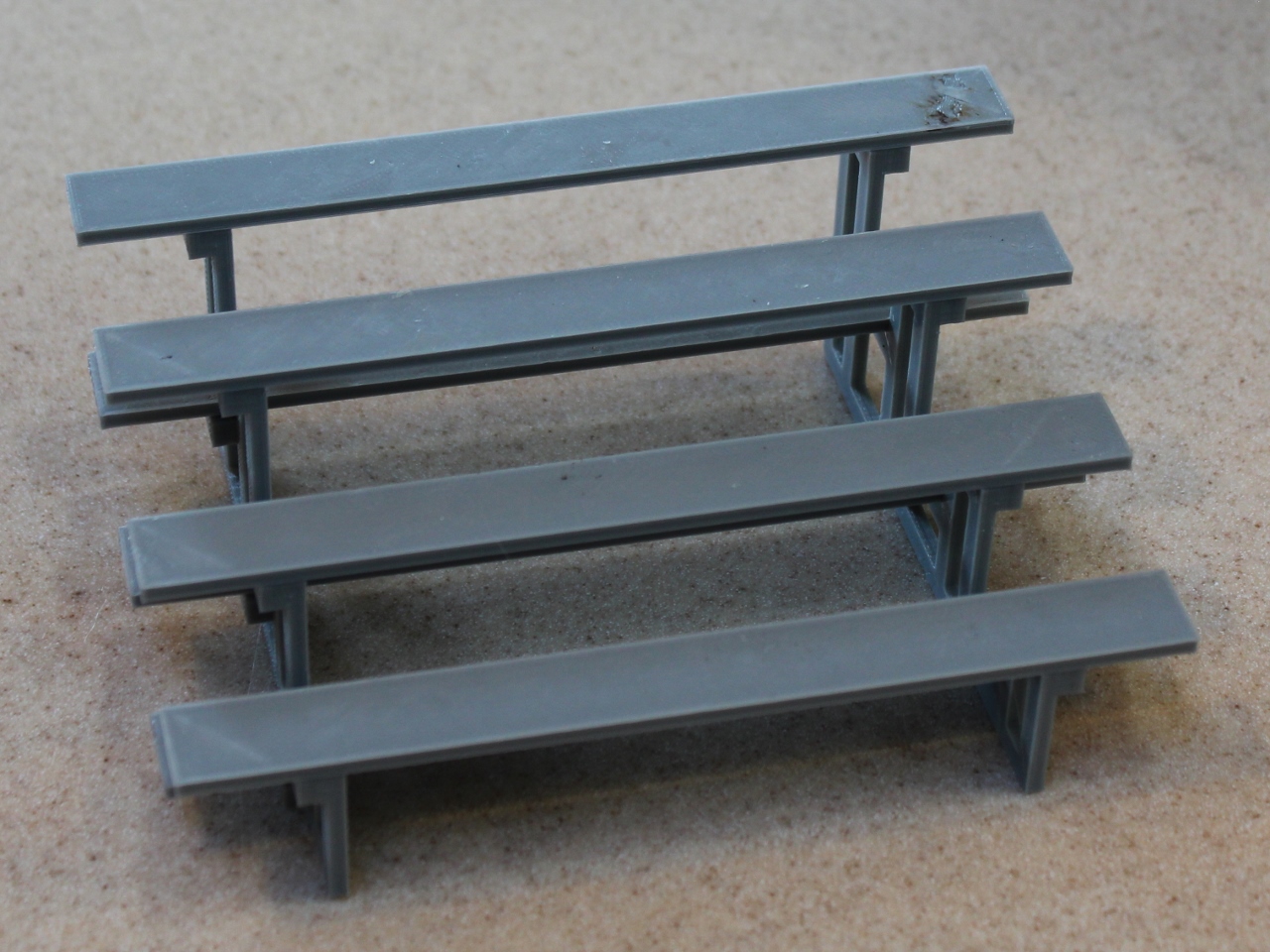 Simple Toy Bleachers - Scale it for your dollhouse, about 1_24th scale as is.