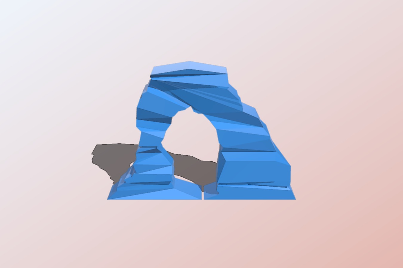 Delicate Arch - Low Poly