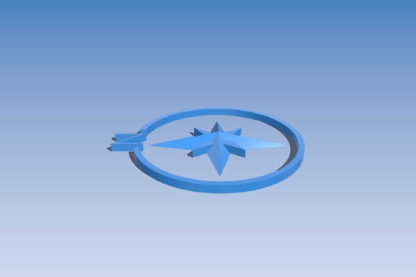 Compass Rose | 3d print model