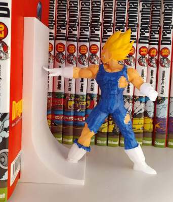 Goku Vegeta Book Stand _ Serre Livres | 3d print model