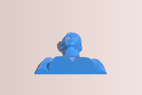 Female bust, 3D scan | 3d print model