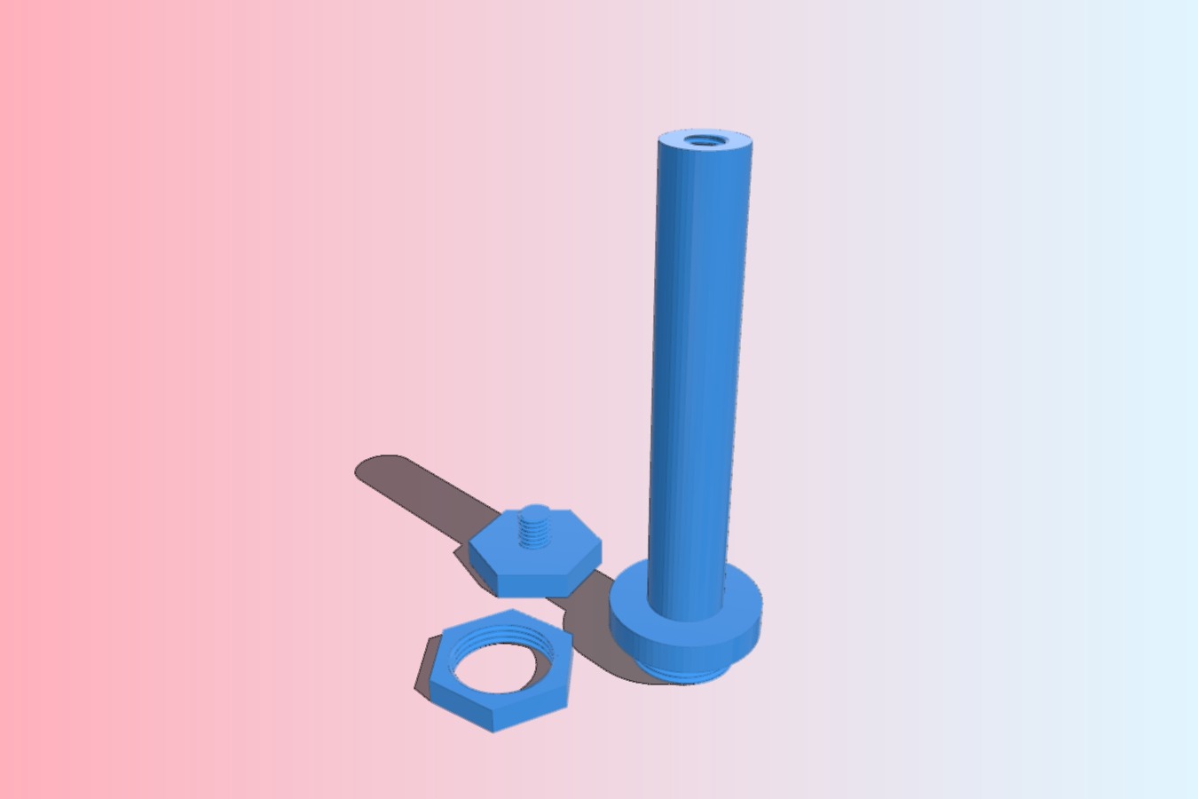 Another Spooler Holder for Wanhao i3 Duplicator Plus - long and thin