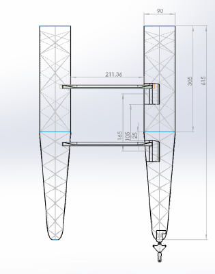 RC Airplane Floats for QTrainer | 3d print model