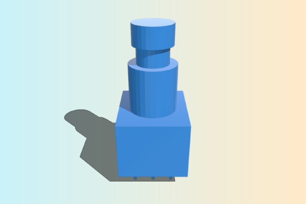 3pdt guitar pedal footswitch - useful for modelling guitar pedal | 3d print model