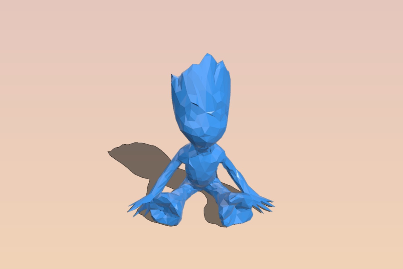 Low Poly Baby Groot (New)