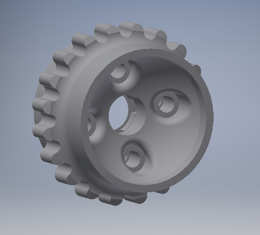 Bruder D5 Bulldozer two piece drive sprocket