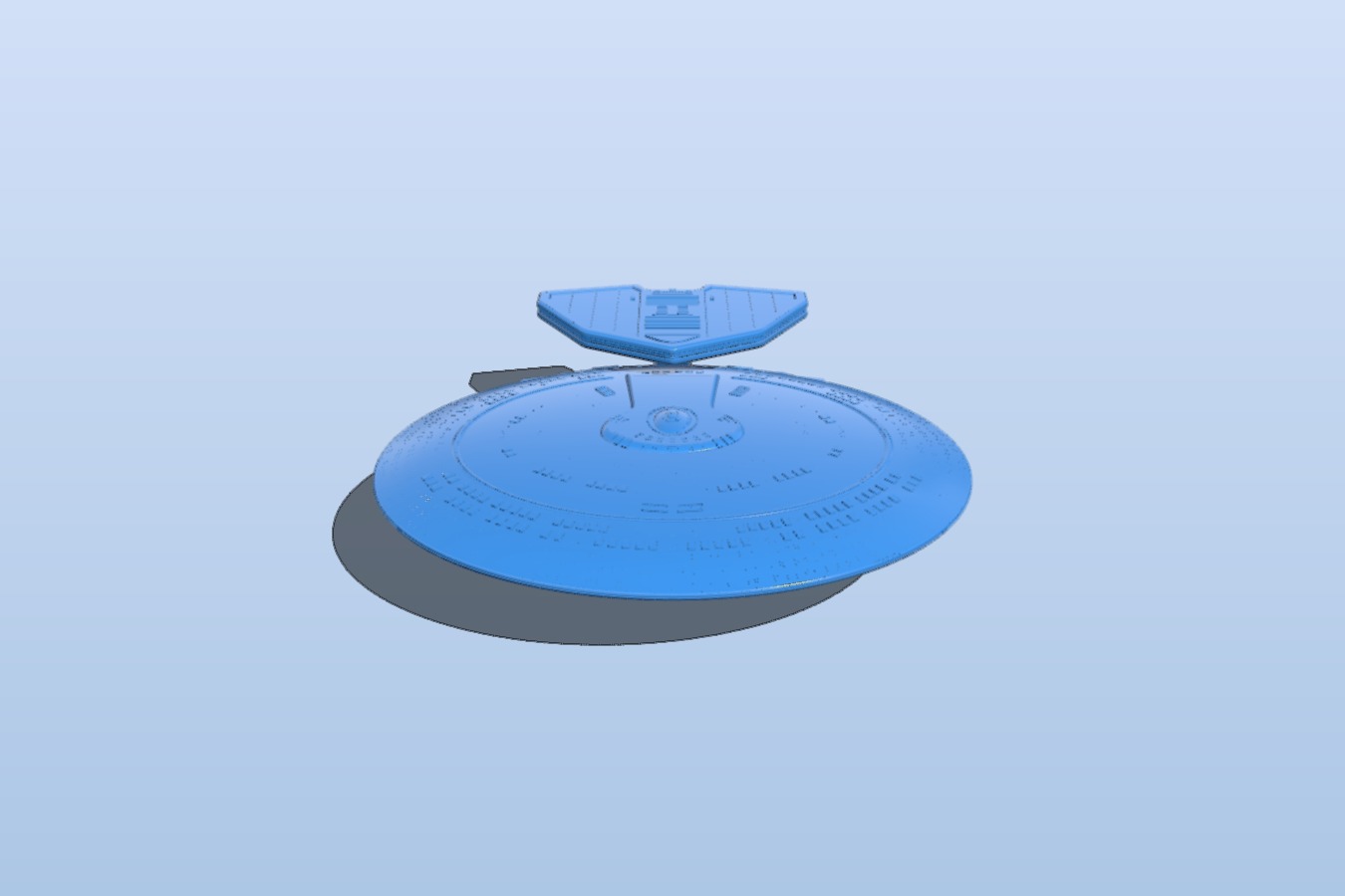 Star Trek Nebula class with sensor pod 1:2000