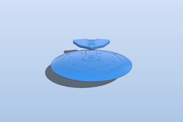 Star Trek Nebula class with sensor pod 1:2000 | 3d print model