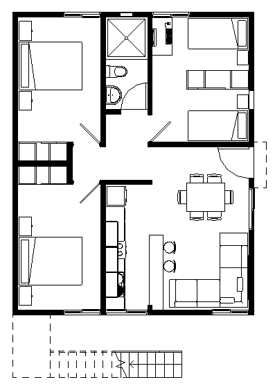 Maqueta Desmontable vivienda