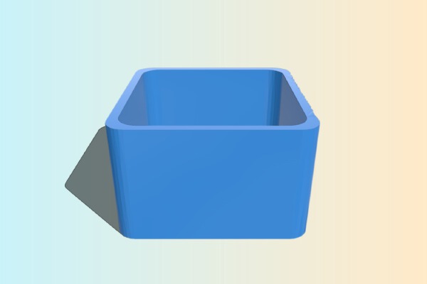Tiny box with a sculpted tree on it | 3d print model