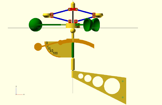 Mechanical Anemometer | 3d print model