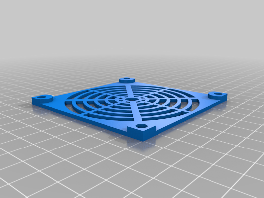 Anet A8 Power Supply Cover with 80mm Fan Remixed | 3d print model