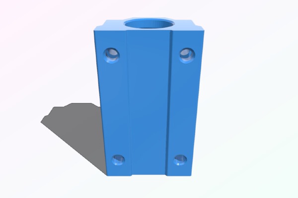 IGUS RJMP-01-08 Dual Bearing Block (replaces SCS8LUU) | 3d print model