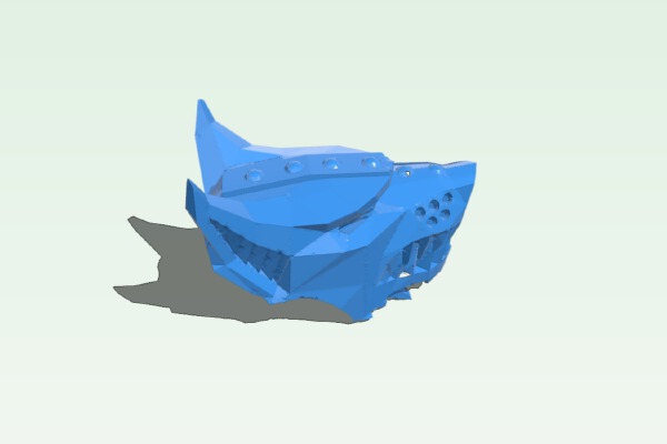 Metal Wolf Head Pauldrons | 3d print model