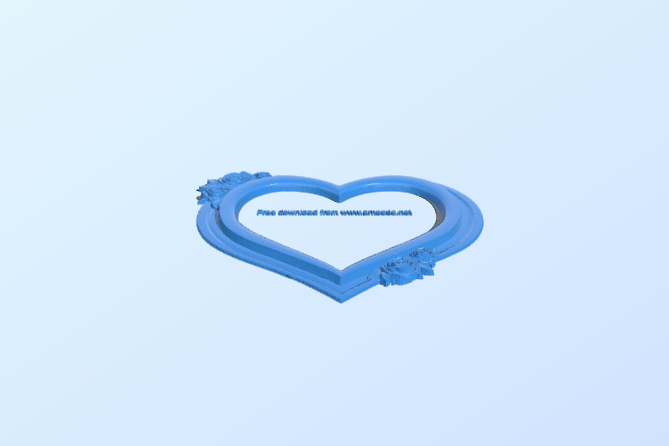 Picture frame in heart shape