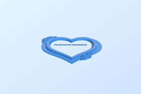 Picture frame in heart shape | 3d print model