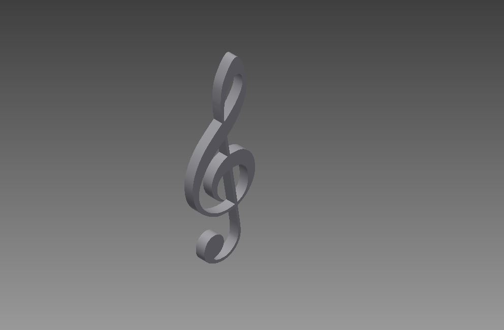 Treble Clef (Wall Decor_Keychain)
