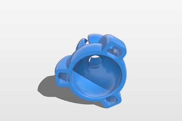 little tentacle controlled by string V6 | 3d print model