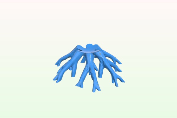 plant roots planter | 3d print model