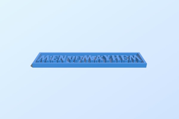 The Men Of Mayhem patch from Sons of Anarchy Tv Show. | 3d print model