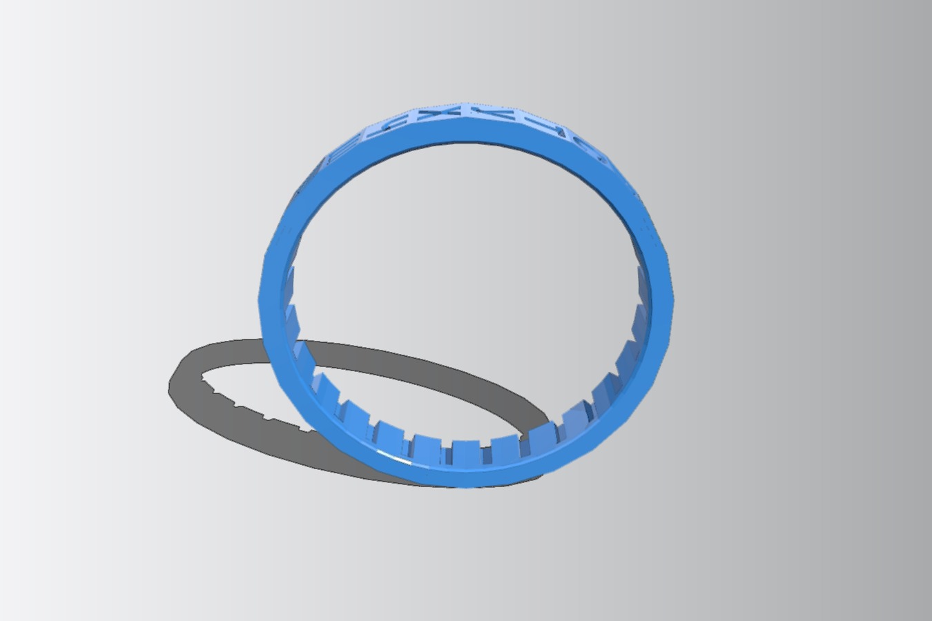 Cryptex letter ring. Cyrillic script