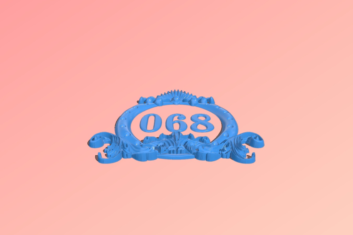 Room number plate frame