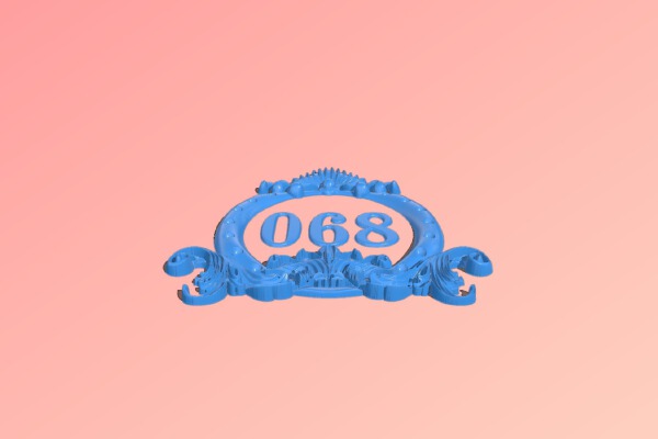 Room number plate frame | 3d print model