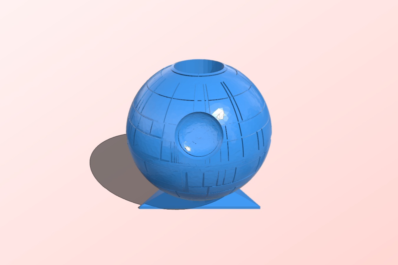 Death Star Pencil Holder Vase with Triangle Base