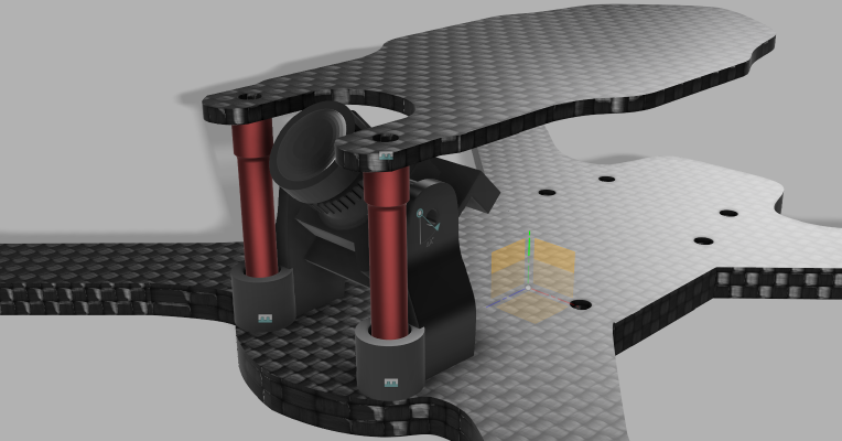 Thor V2 Runcam Micro Standoff Mount | 3d print model