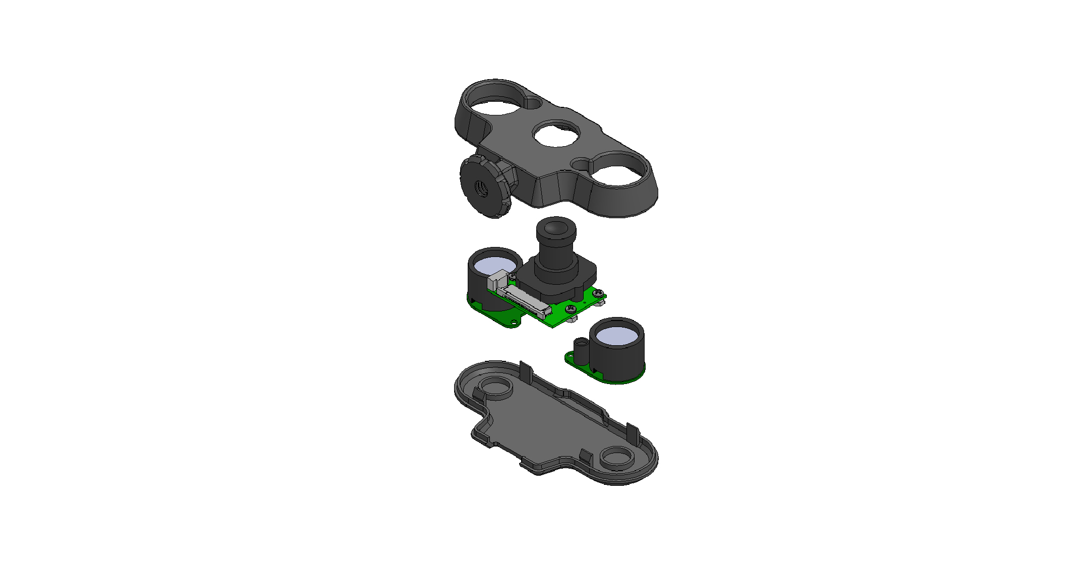 Raspberry pi Night Camera Waveshare Tripod mount Enclosure