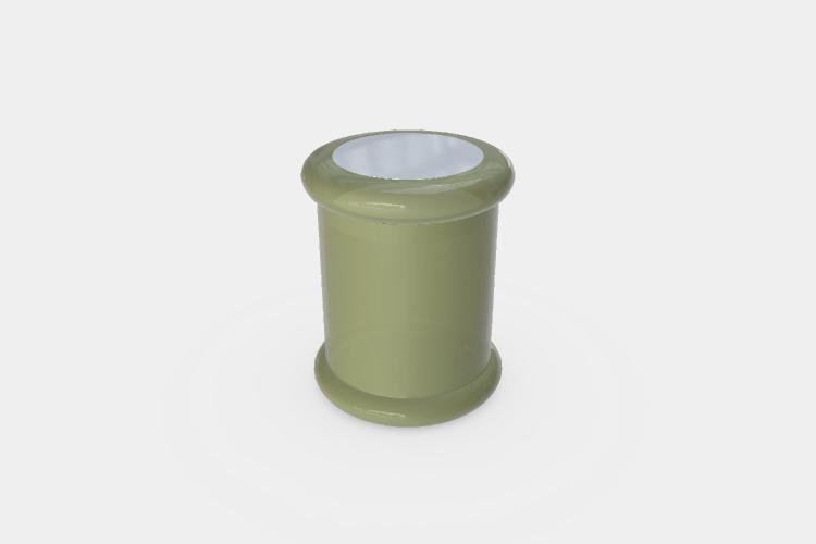 Green Glass Jar Mockup