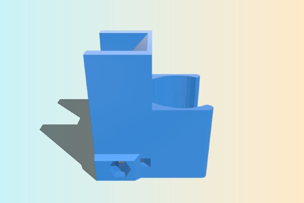 E3D hotend blower fan holder | 3d print model