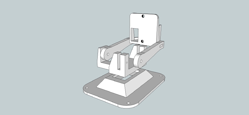 Fatshark CMOS CCD Killer Cam Pan_Tilt + Turnigy 9e Servo | 3d print model
