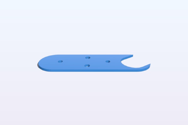 Entretoise cache arrière M365 _ Rear cover spacer M365 | 3d print model