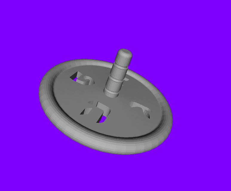 Hankkah dreidel with letters