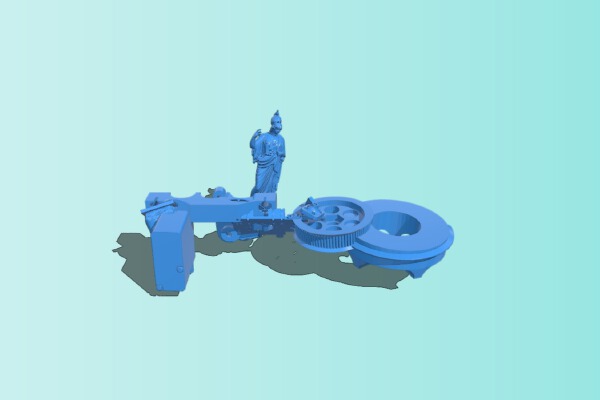 Holder merged with X servo | 3d print model