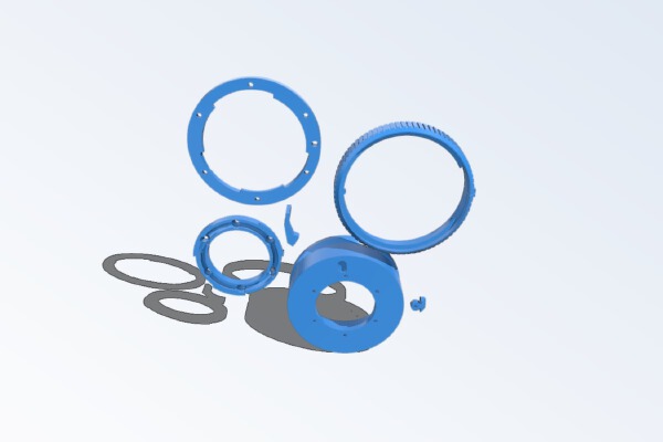 Sony AF E-Mount adapter LA-EA0 | 3d print model
