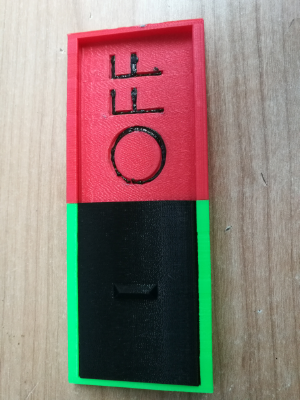 On Off Slider sign for dishwasher | 3d print model