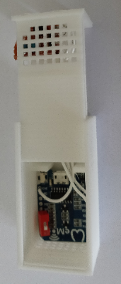 Wemos ESP8266 with DS18B20 sensor enclosure | 3d print model