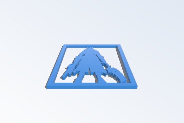 Bloodborne stencil | 3d print model