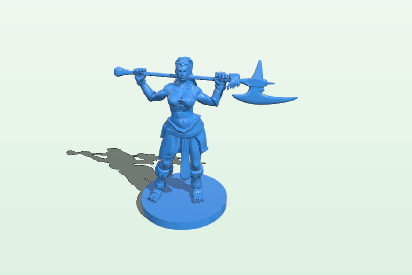 Miss Warrior with ax
