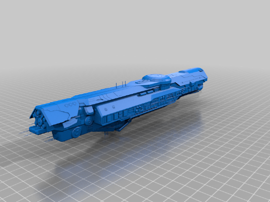 Halo Fleet Battles - Infinity Class | 3d print model